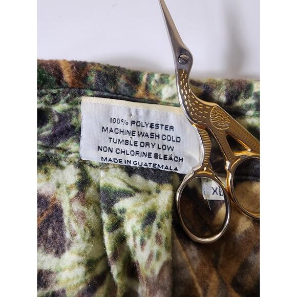 SHE SAFARI Brown Woodland Camo Hunting Casual Outdoor Expedition Top SZ XL - Picture 9 of 11